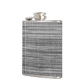 Grauer Stoffkolben Flachmann (Links)