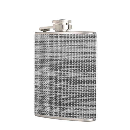 Grauer Stoffkolben Flachmann (Links)