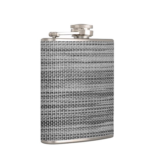 Grauer Stoffkolben Flachmann (Rechts)