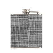 Grauer Stoffkolben Flachmann (Rückseite)