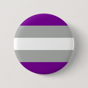 Grauer Stolz Flag LGBT Prix Button