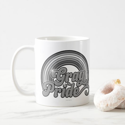 Grauer Stolz (Senior) Kaffeetasse (Mit Donut)