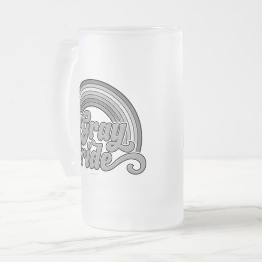 Grauer Stolz (Senior) Mattglas Bierglas (Vorderseite Links)