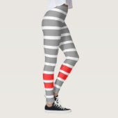 Grauer Streifen Leggings (Rechts)