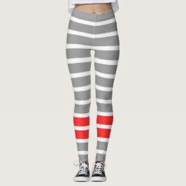 Grauer Streifen Leggings