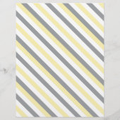 Grauer Streifen und Gelb Elephant Baby Shower Game Flyer (Hinten)