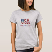 Grauer T - Shirt der USA (Vorderseite)