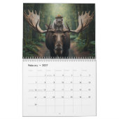 Grauer Tabby-Kalender Kalender (Feb 2027)