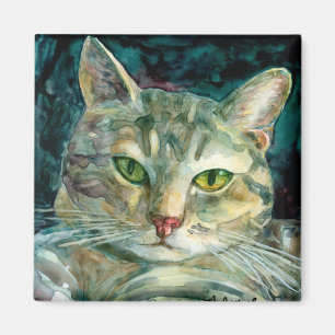 Grauer Tabby-Magnet Magnet