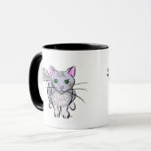 Grauer Tabby Tasse (Vorderseite Links)