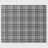 Grauer Tartan Geschenkpapier (Flach)