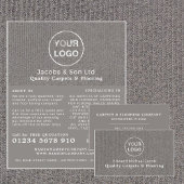 Grauer Teppichboden, Teppichboden, Fitter Visitenkarte