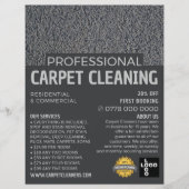 Grauer Teppichboden, Teppichreiniger, Reinigungsse Flyer (Vorne)