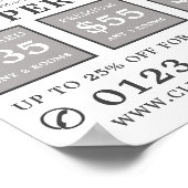 grauer Teppichboden, Teppichreiniger, Reinigungsse Poster (Ecke)