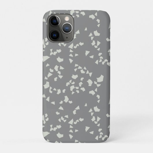 Grauer Terrazzo Minimal modern Case-Mate iPhone Hülle (Rückseite)