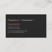 Grauer Text nur moderne, minimalistische Visitenka Visitenkarte (Vorderseite)