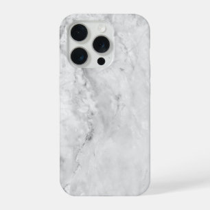 Grauer texturierter Marmor iPhone 15 Pro Hülle