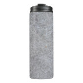 Grauer Texturstein Thermosbecher (Vorderseite)