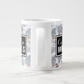 Grauer Toukan| Name hinzufügen Jumbo-Tasse (Rückseite)