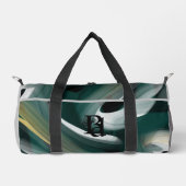 Grauer Trend für kleine Duffel Abstraktes Grünes G Duffle Bag (Vorderseite)