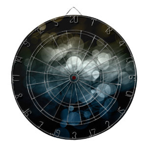 Grauer u. blauer Bokeh Muster-Entwurf Dartscheibe