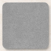 Grauer Ultrasuede Blick Getränkeuntersetzer (Vorderseite)