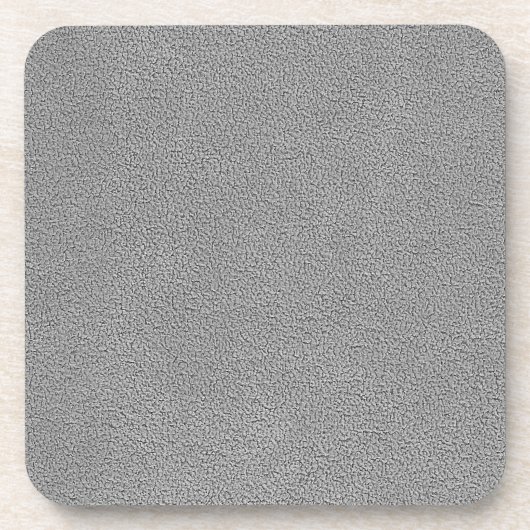 Grauer Ultrasuede Blick Getränkeuntersetzer (Vorderseite)