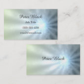 Grauer und blauer Strahl des Lichtes Visitenkarte (Vorne/Hinten)