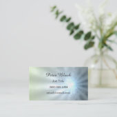 Grauer und blauer Strahl des Lichtes Visitenkarte (Stehend Vorderseite)