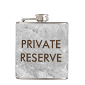 Grauer und brauner Granitkolben für Privateigentum Flachmann (Vorderseite)