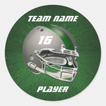 Grauer und dunkler grüner Fußballhelm