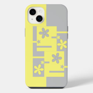 Grauer und gelber Druck, iPhone Case-Mate 14 Plus Hülle