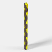 Grauer und gelber Druck, iPhone Case-Mate Hülle (Rückseite / Rechts)