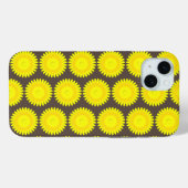 Grauer und gelber Druck, iPhone Case-Mate Hülle (Rückseite (Horizontal))