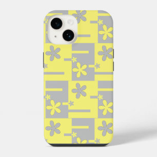 Grauer und gelber Druck, iPhone Case-Mate 14 Hülle