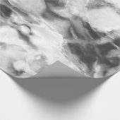 Grauer und glatter grauer Marmorstein Geschenkpapier (Ecke)