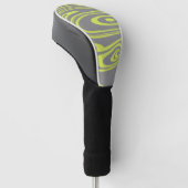 Grauer und Limoner Punch Golf Headcover (angewinkelt)