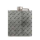 Grauer und schwarzer industrieller flachmann (Rückseite)