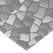 Grauer und silberer Mosaiktisch Großer Tischläufer (Ecke)