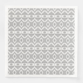 Grauer und weißer Designer Serviette