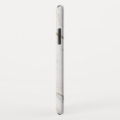 Grauer und weißer Marmorstein Case-Mate iPhone Hülle (Hinten/Rechts)