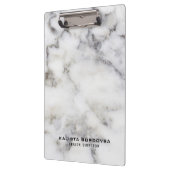 Grauer und weißer Marmorstein Klemmbrett (Links)