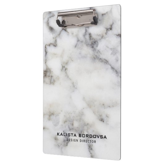 Grauer und weißer Marmorstein Klemmbrett (Links)