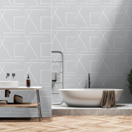 Grauer und weißer moderner Chic Minimalistisch Tapete