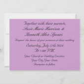 Grauer und Weißer Wolf Einladung (Rückseite)