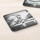 Grauer Untersetzer (Linke Seite)