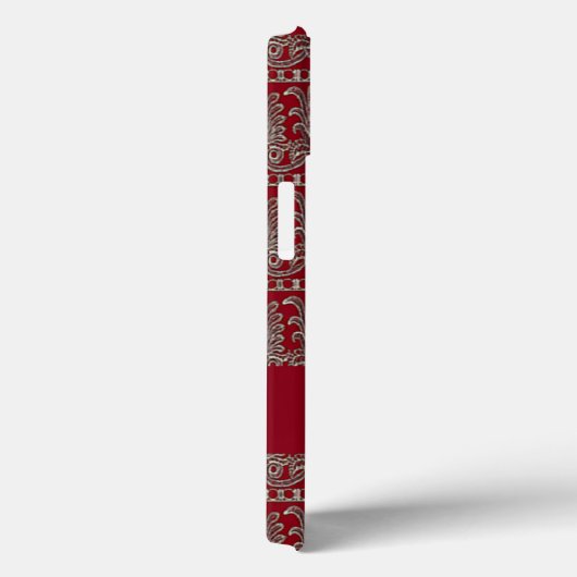 Grauer Viktorianischer Ziermaron Case-Mate iPhone Hülle (Rückseite / Rechts)