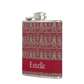 Grauer Viktorianischer Ziermaron Flachmann (Links)