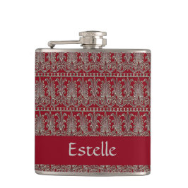 Grauer Viktorianischer Ziermaron Flachmann