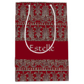 Grauer Viktorianischer Ziermaron Mittlere Geschenktüte (Vorderseite)